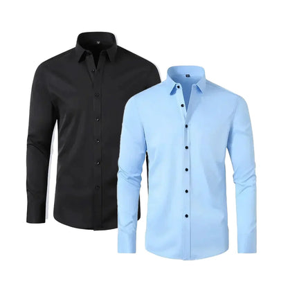 Chemise Habillée pour Homme Coupe Slim UltraTech™ (1 Achetée, 1 Offerte)